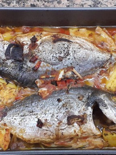 Una foto de Asado de Doradas