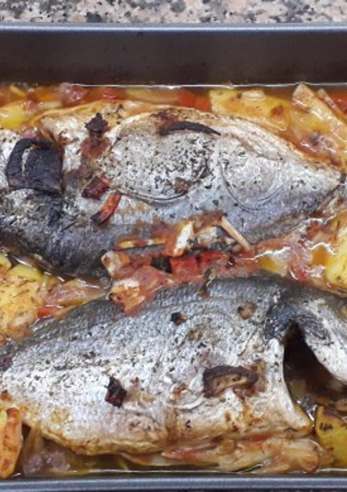 Una foto de Asado de Doradas