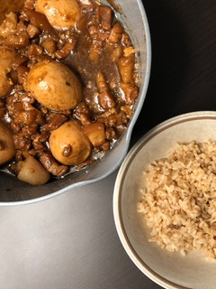 白飯殺手 - 簡單隨性手切楓糖滷肉飯 的食譜成品照片