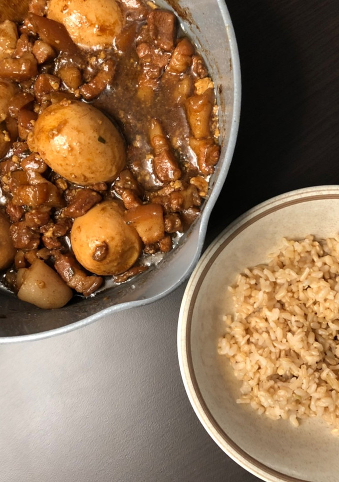 白飯殺手 - 簡單隨性手切楓糖滷肉飯 的食譜成品照片