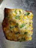 Cheese chilli corn toast