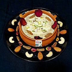 A picture of Kashmiri Kesar Phirni - Sooji Kheer.