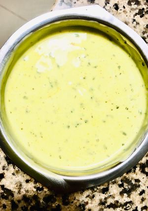 Una foto de ALIÑO DE YOGURT para condimentar ensaladas🥗verduras🥬🥦🍆o usar como dip🍲