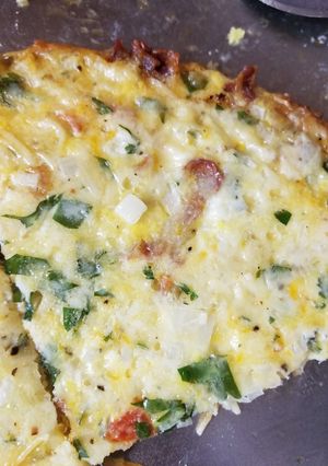 A picture of Spaghetti Frittata.