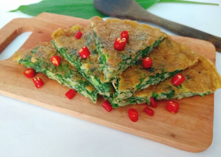 Resep Telur Dadar Bayam Anti Gagal