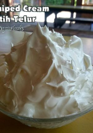 Foto resep Whiped Cream Putih Telur