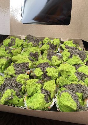Foto resep Bolu kukus pandan ketan hitam
