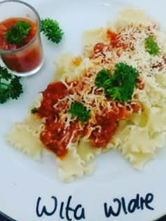 Foto resep Pasta farfalle with Bolognaise sauce