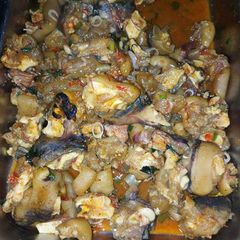 Goat Meat Pepper Soup A picture of Goat Meat Pepper Soup.