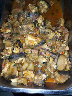 A picture of Goat Meat Pepper Soup.