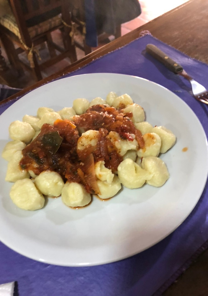 Una foto de Ñoquis rellenos