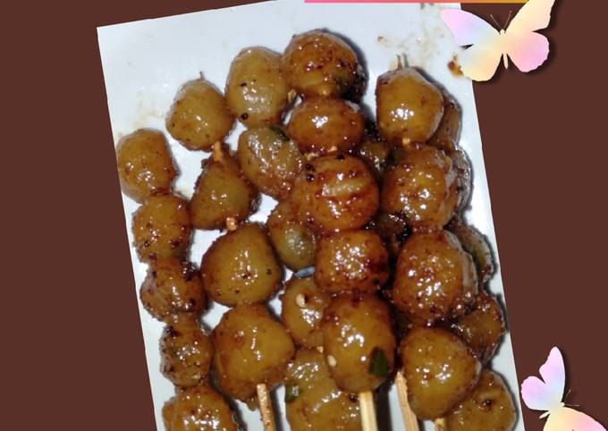 cilok bakar (bakso aci bakar) - resepenakbgt.com