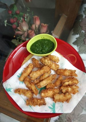 A picture of Crispy Babycorn Fritters.