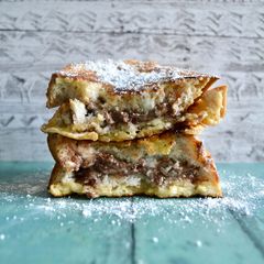 A picture of Chocolate Hazelnut French Toast.