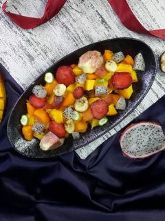 عکسی از دستور سالاد میوه های استوایی