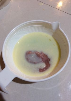 Foto resep MPASI 6m+ ; bubur beras merah saus tofu jagung keju