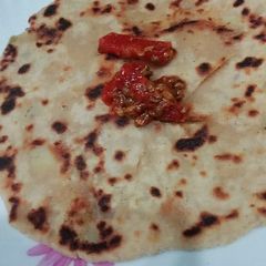 A picture of Chilli Potato Paratha.