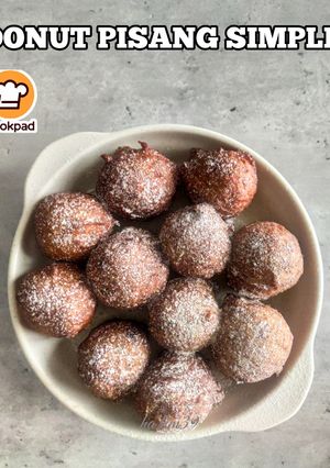 Gambar Donut Pisang Simple