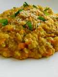 Risotto de arroz yamani y calabaza (vegano)