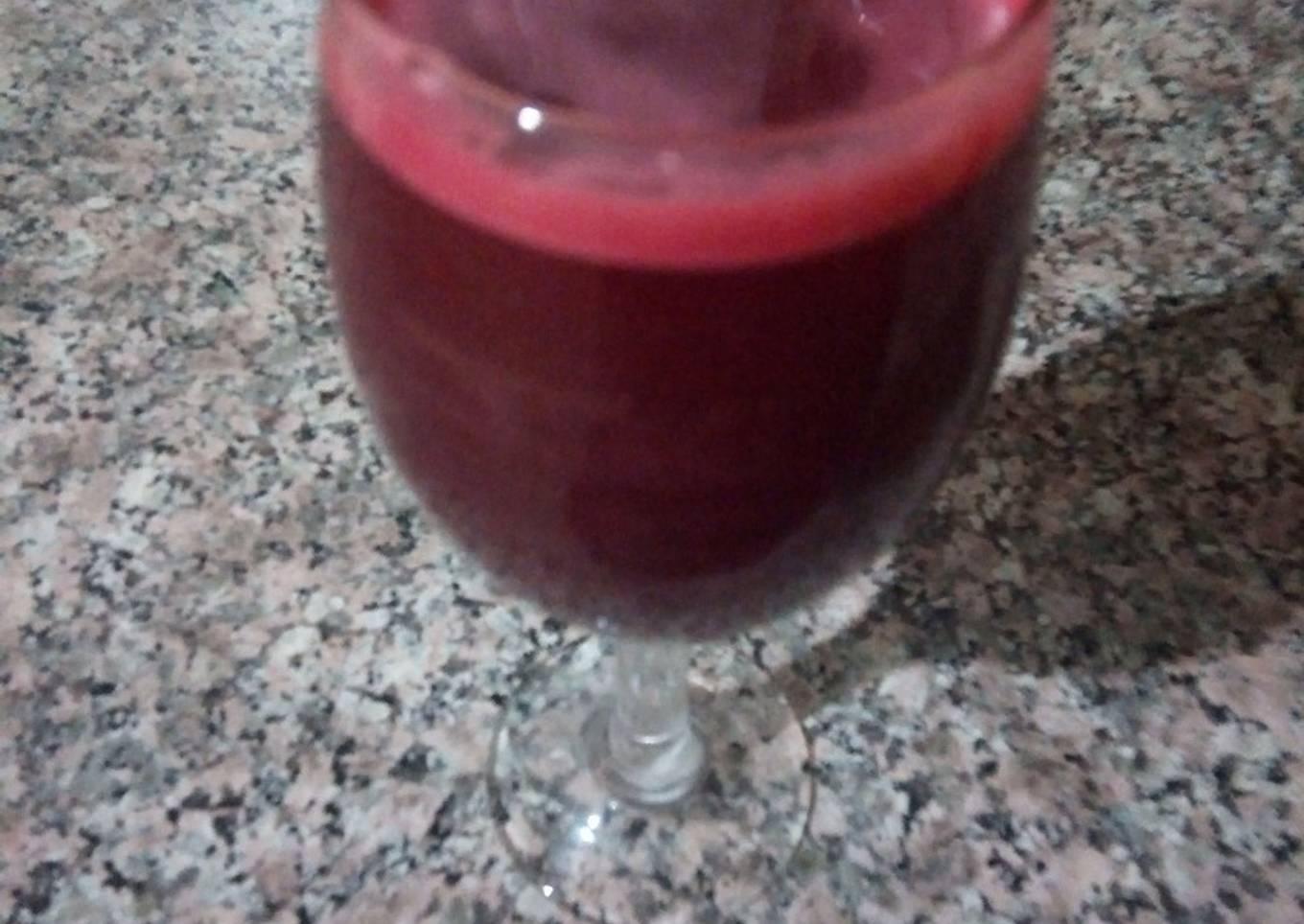 Jus de betterave aux oranges