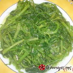 A picture of Boiled greens salad.