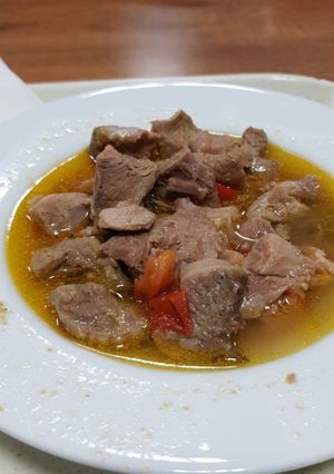 A picture of Turkey pepper soup.