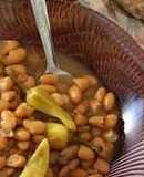 Frijoles de la olla con chile  güero