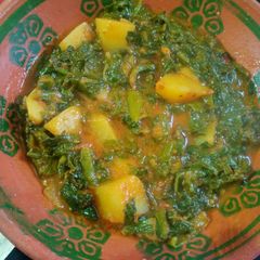 Simple aloo palak A picture of Simple aloo palak.