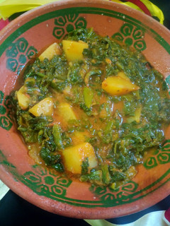 A picture of Simple aloo palak.