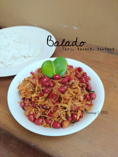 Foto resep Balado Teri Kacang Kentang