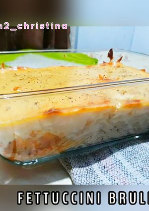 Foto resep Fettuccini Chicken Brulee