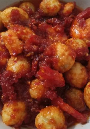 Foto resep Balado udang telur puyuh non msg