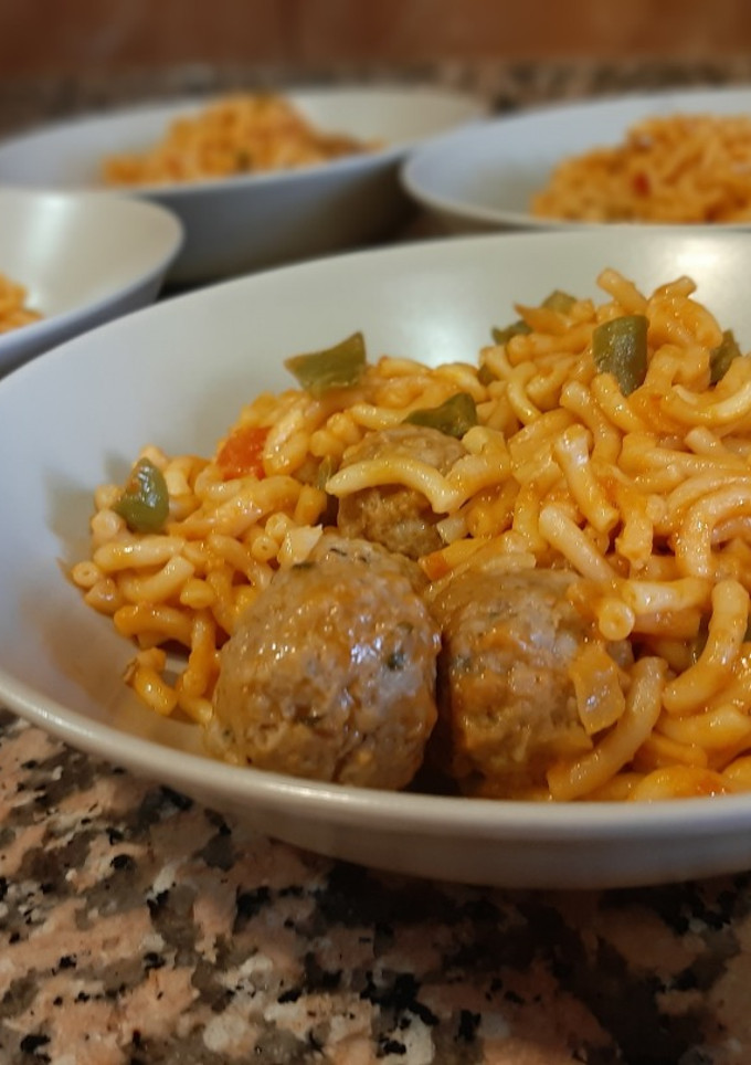 Una foto de Fideos a la Campesina