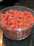 Arroz integral com beterraba