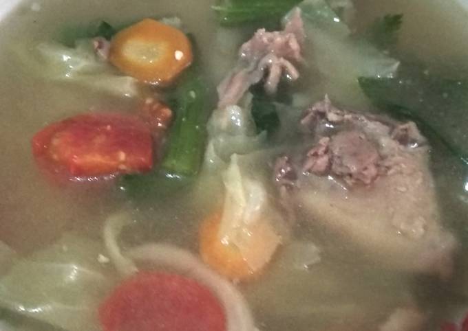 Langkah Mudah Memasak Sayur Sop ayam Yang Lezat