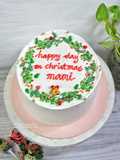 Apricot Cheese Cake (Christmas Cake Theme)
