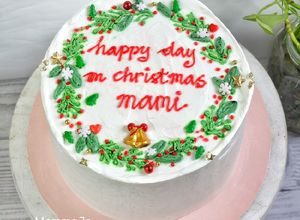 Foto resep Apricot Cheese Cake (Christmas Cake Theme)