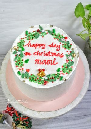 Foto resep Apricot Cheese Cake (Christmas Cake Theme)