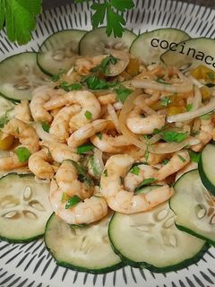 Una foto de Aguachile de gambas