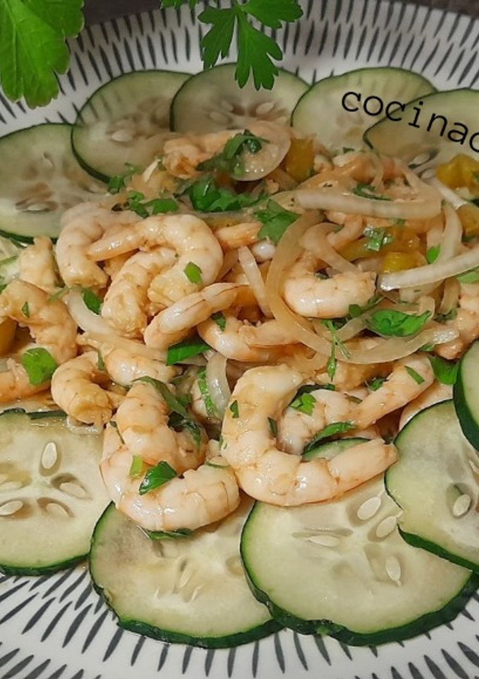 Una foto de Aguachile de gambas