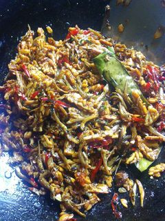 Foto resep Kering tempe-teri pedas-manis