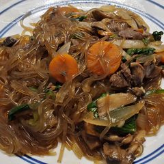 A picture of Japchae.