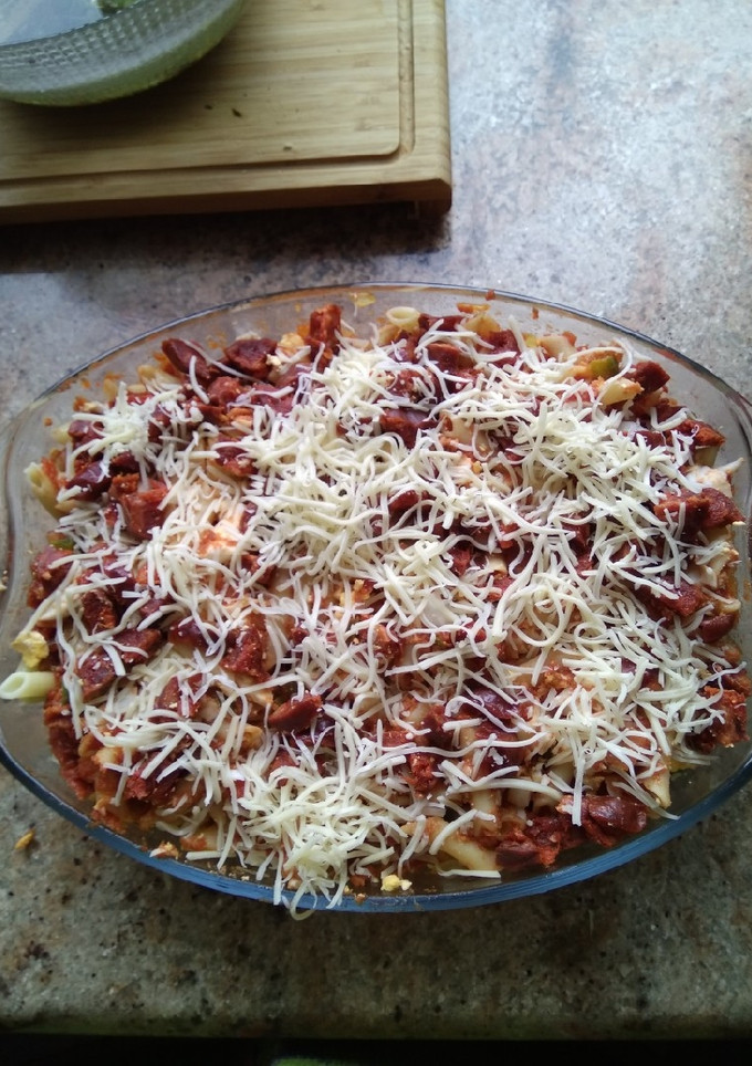 Una foto de Macarrones con chorizo