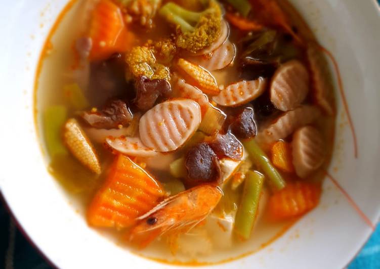 Tomyam sosis jamur