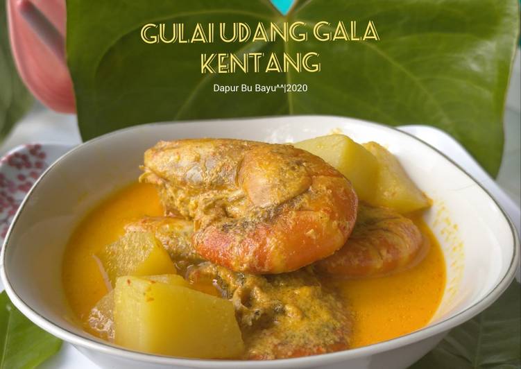 Gulai Udang Gala Kentang