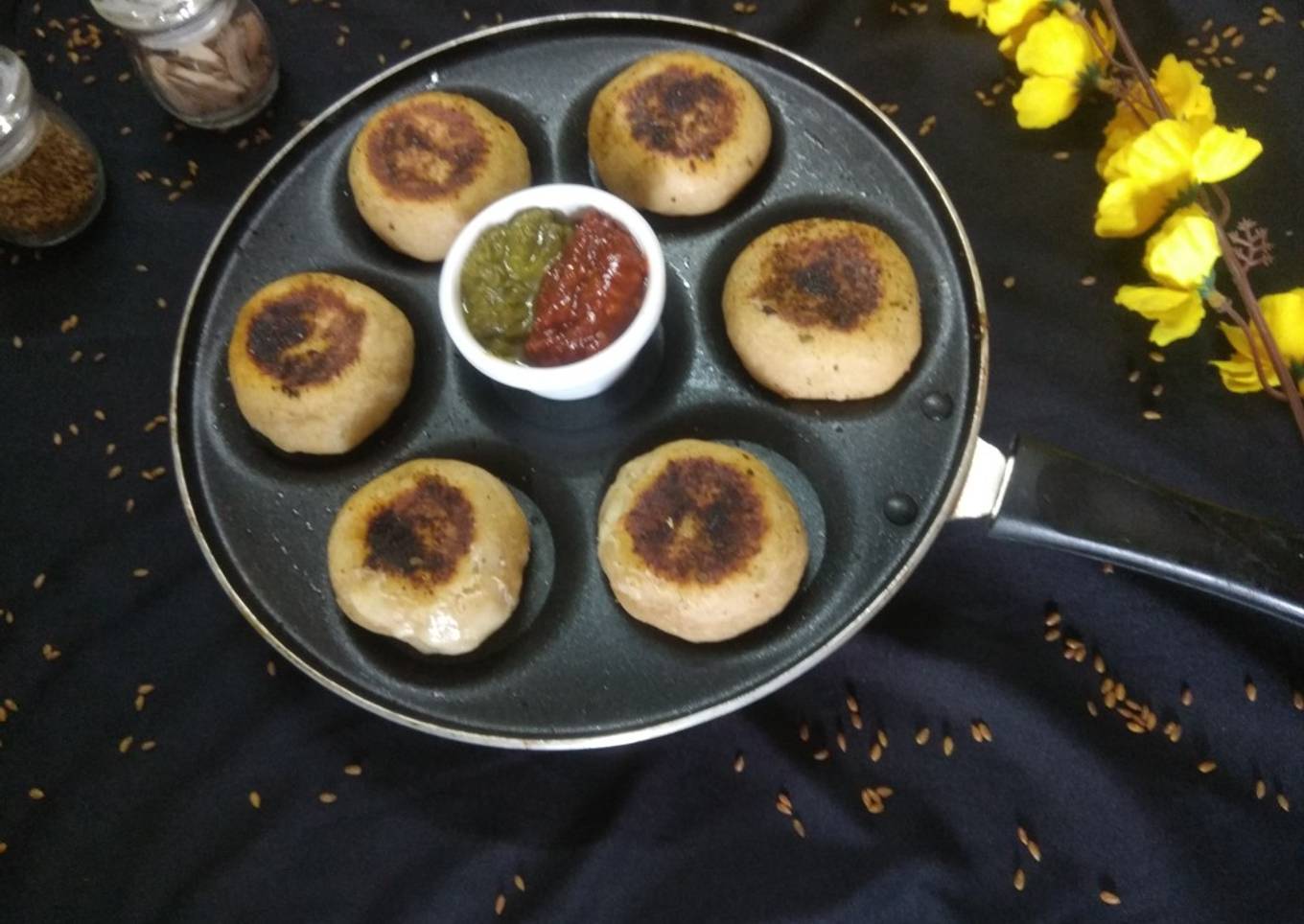 Cheese Bombs in Pancakes Pan