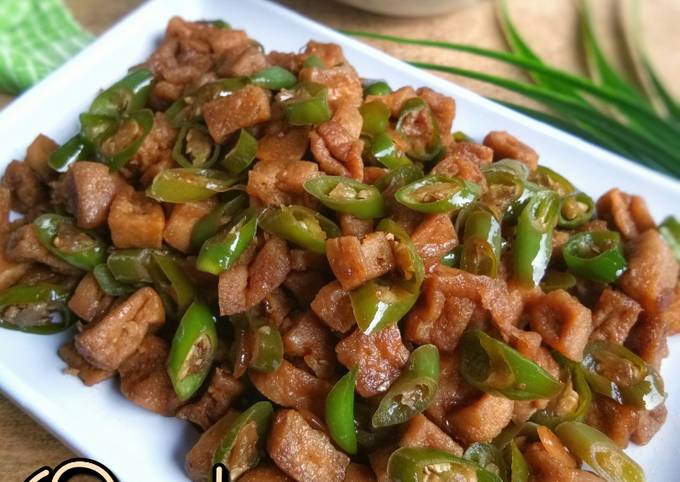 Orek Tahu & Cabe Hijau