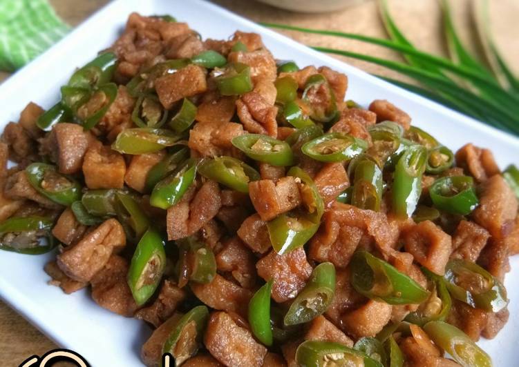 Orek Tahu & Cabe Hijau