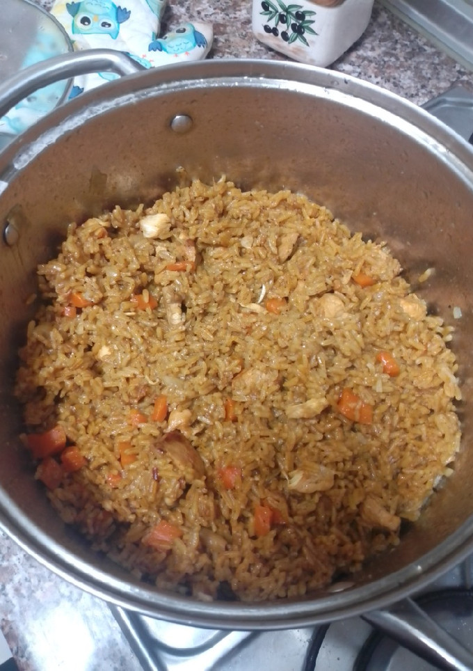 Una foto de Arroz senegalés