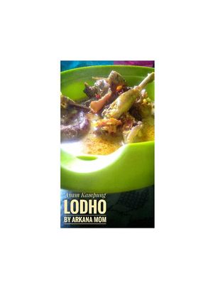 Foto resep Ayam Kampung Lodho